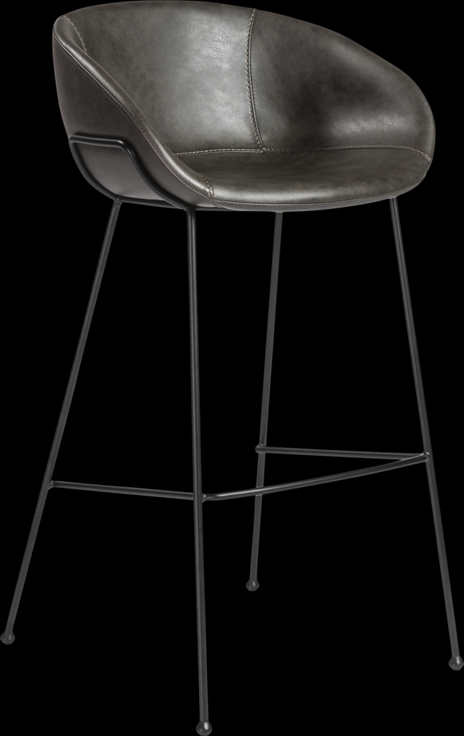 Choupique Dark Gray Barstool, Set of 2 - Thumbnail - Image 5