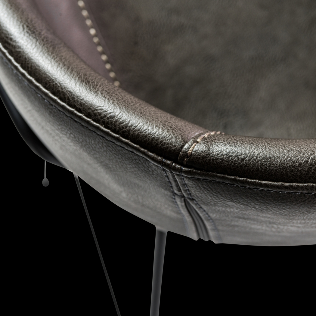 Choupique Dark Gray Barstool, Set of 2 - Thumbnail - Image 10