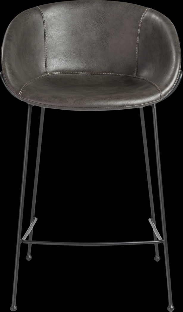 Choupique Dark Gray Counter Stool, Set of 2 - Thumbnail - Image 2