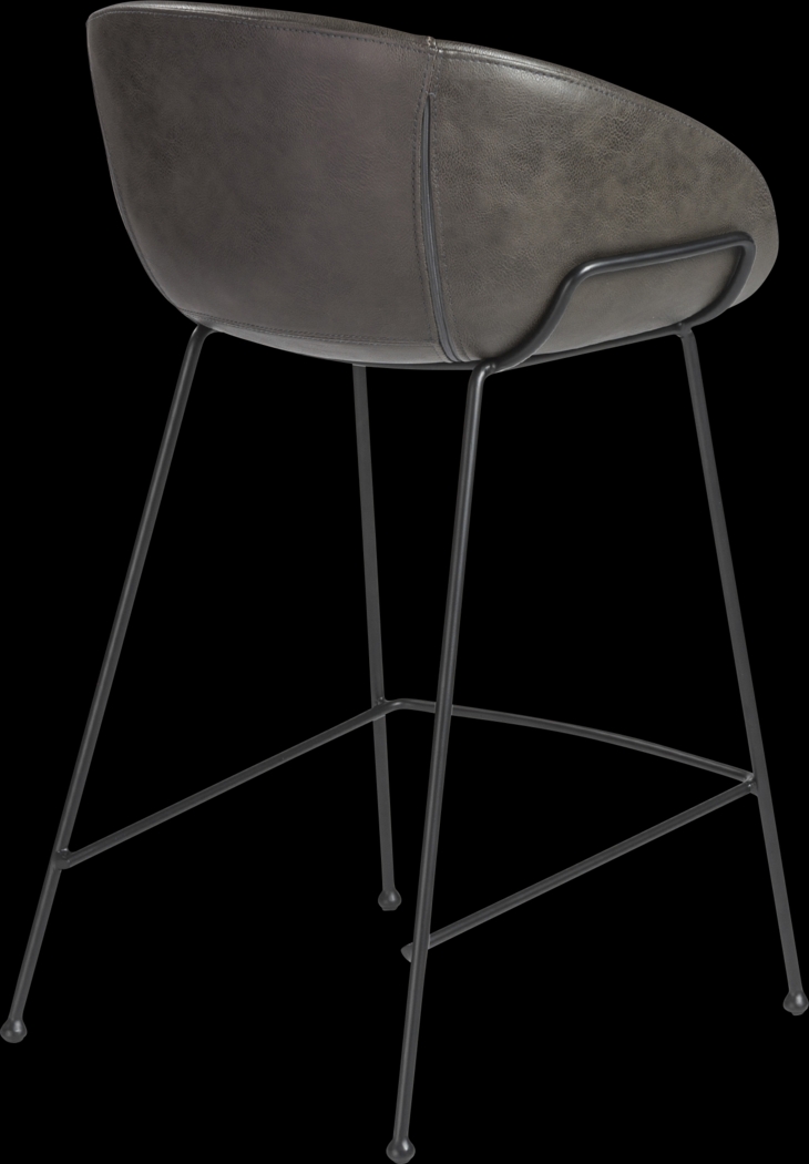 Choupique Dark Gray Counter Stool, Set of 2 - Thumbnail - Image 5