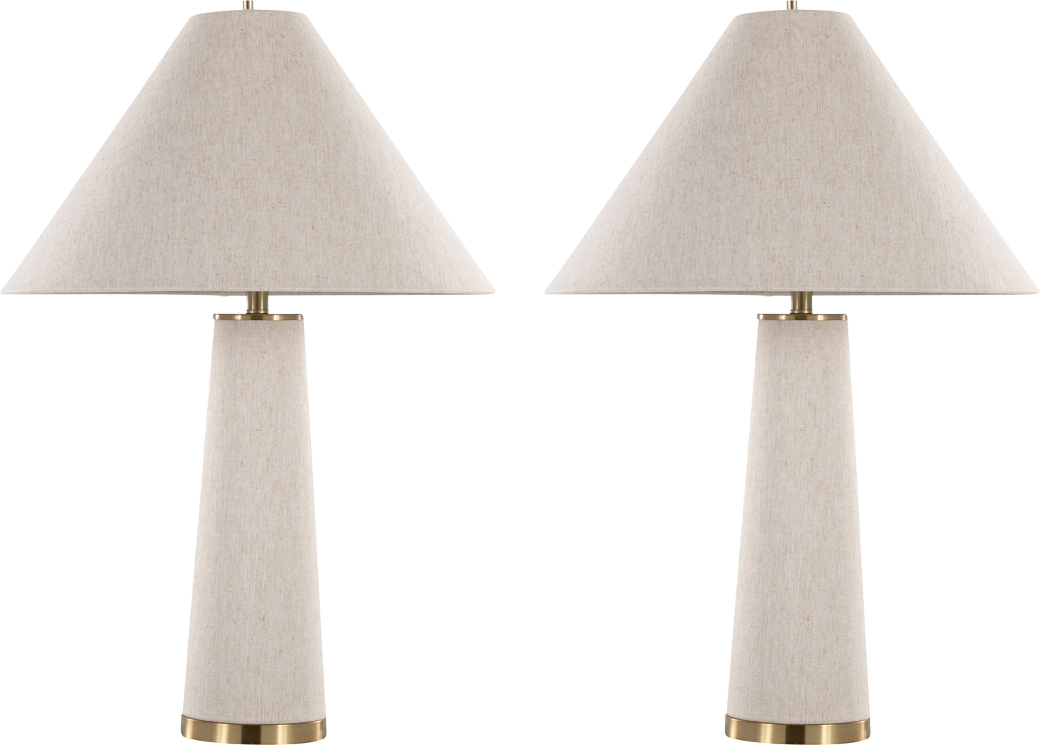 Christy Grove Cream Lamp, Set of 2 - Thumbnail - Image 1