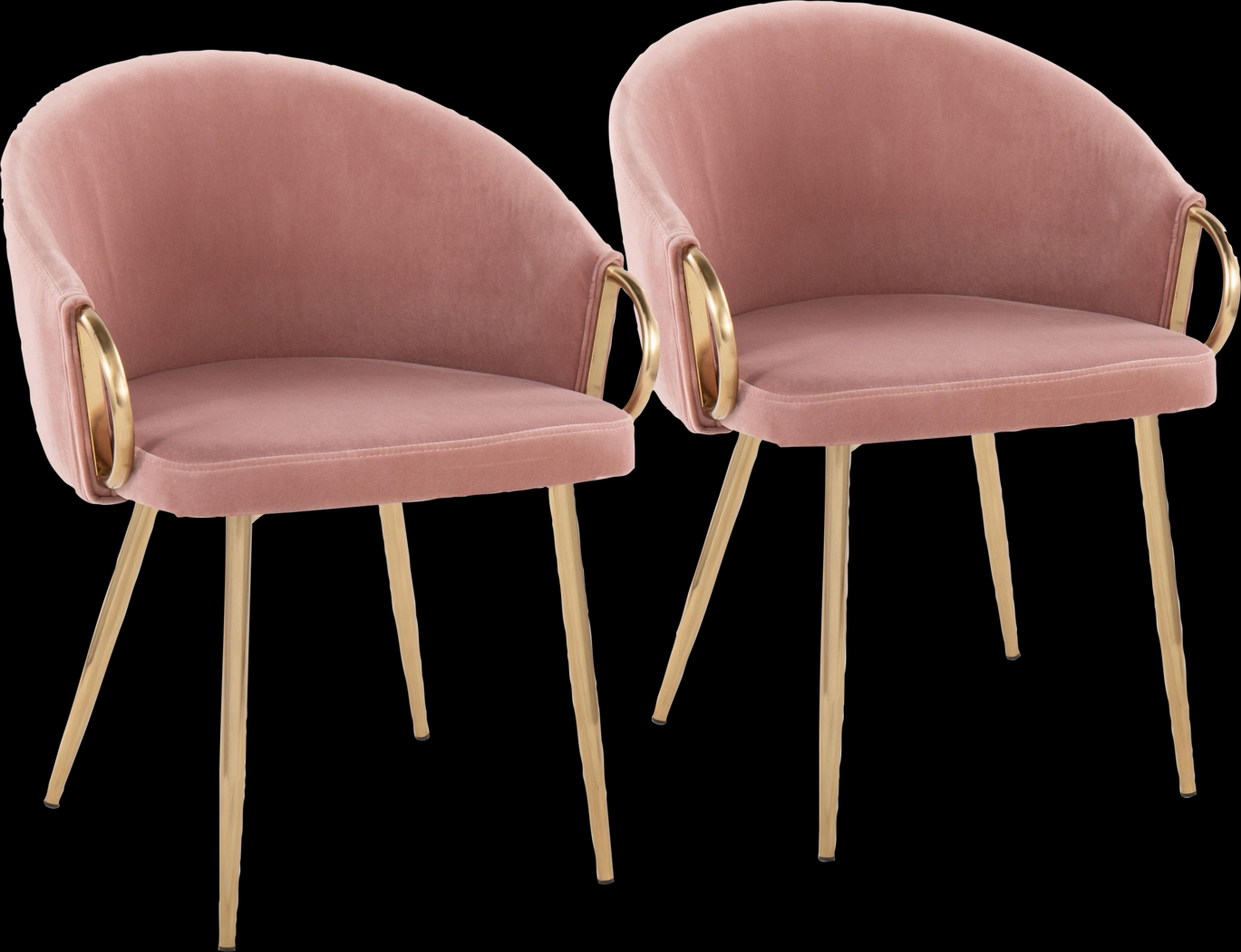 Chrtlyn Pink Side Chair, Set of 2 - Thumbnail - Image 1