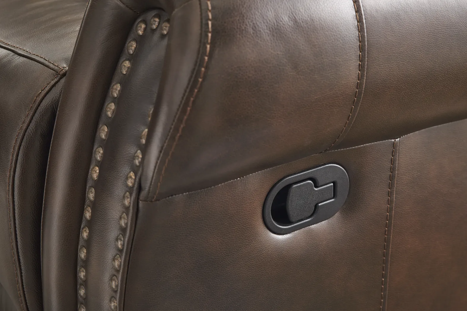 Churchill Brown Leather 2 Pc Living Room with Dual Power Reclining Sofa - Thumbnail - Image 10