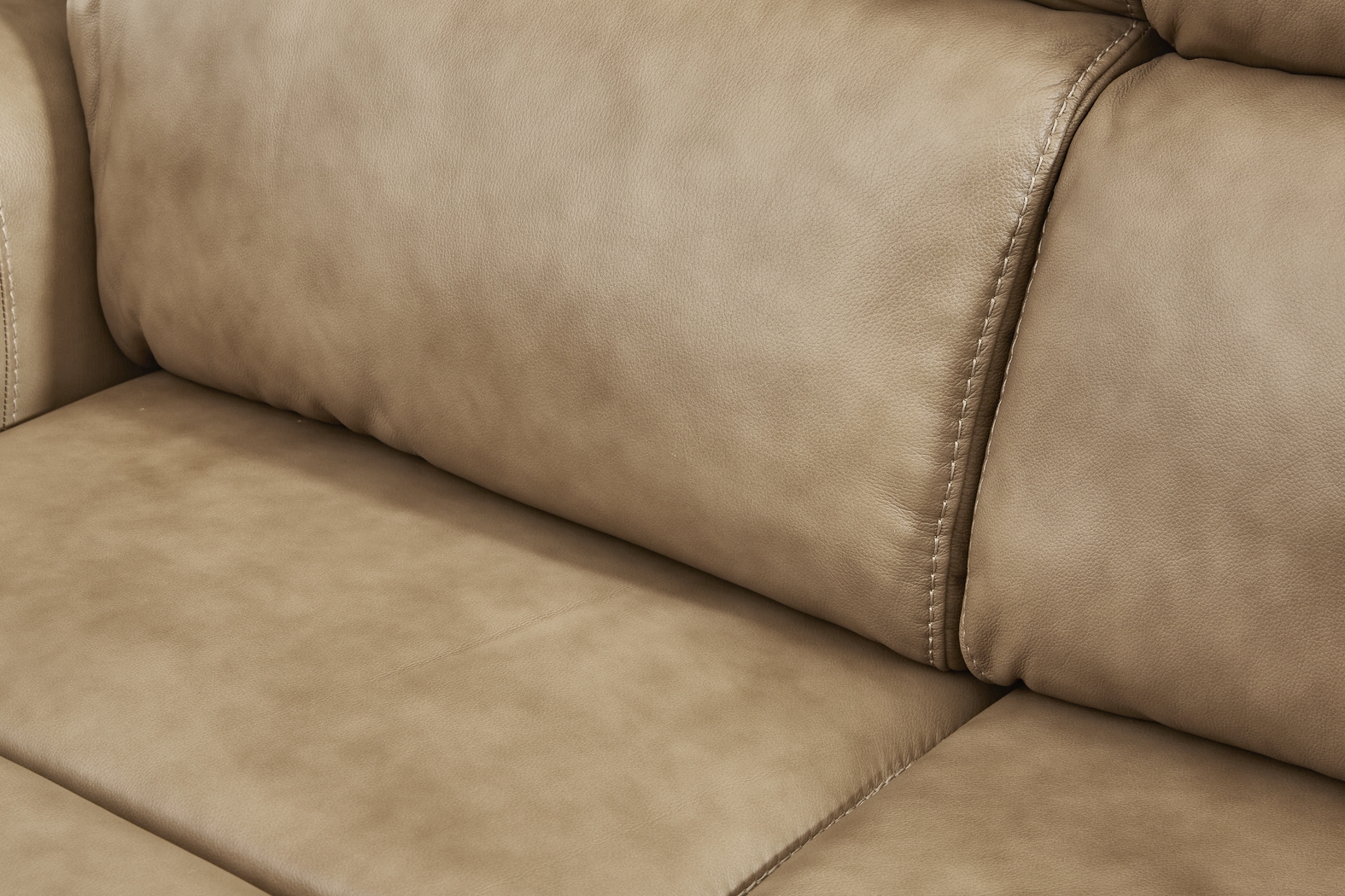 Churchill Taupe 8 Pc Dual Power Reclining Leather Living Room - Thumbnail - Image 6