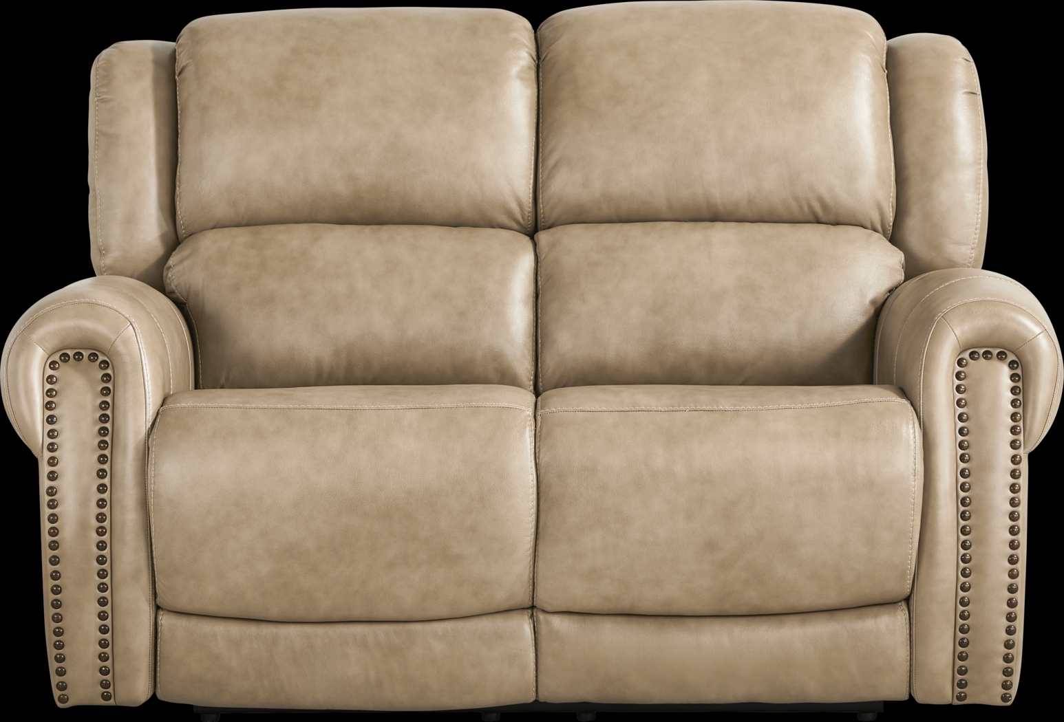 Churchill Taupe Reclining Loveseat - Thumbnail - Image 3