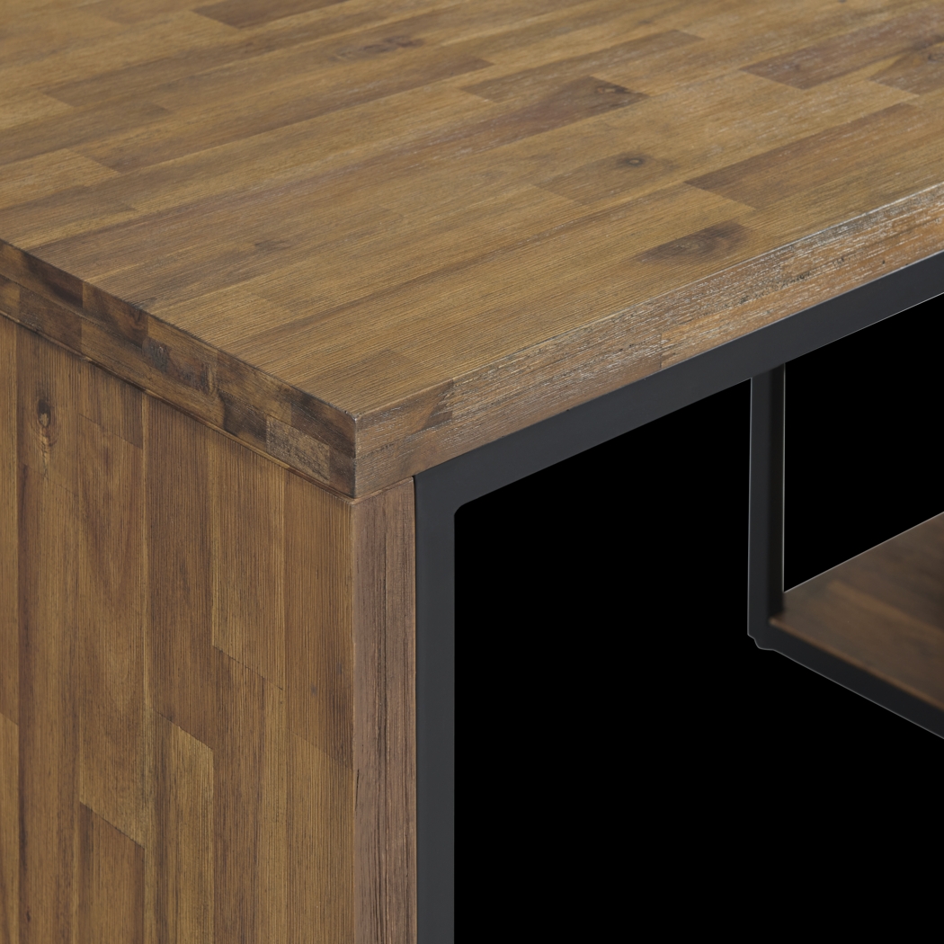 Churrea Brown L Desk with Storage - Thumbnail - Image 11