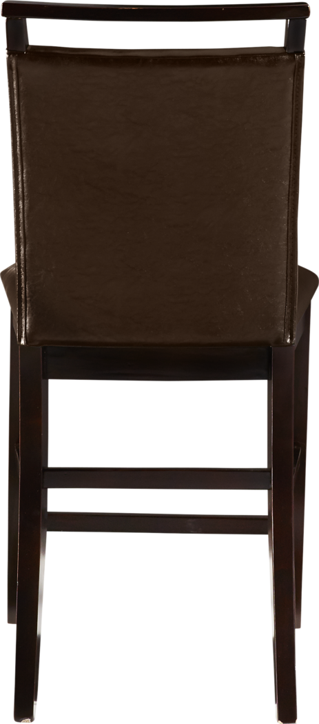 Ciara Espresso 5 Pc 48" Round Counter Height Dining Set with Brown Stools - Thumbnail - Image 6