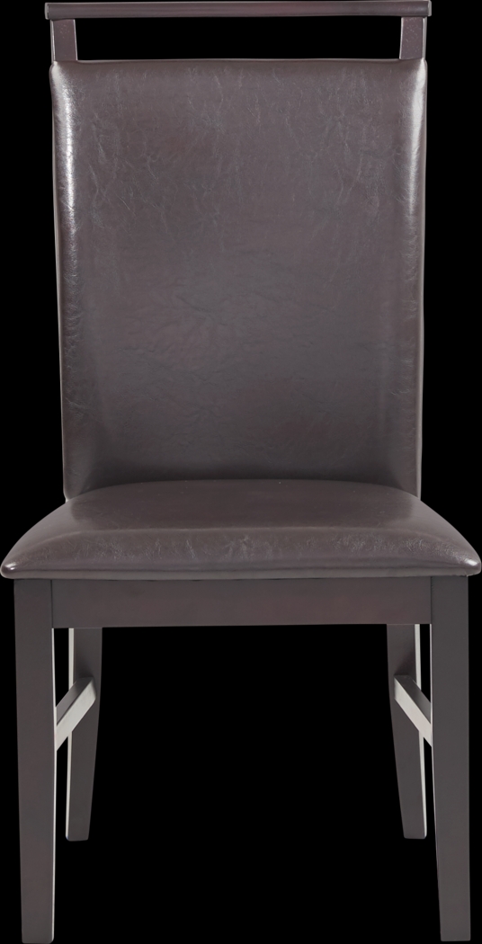 Fanmoore Espresso 5 Pc Dining Set with Brown Chairs - Thumbnail - Image 4