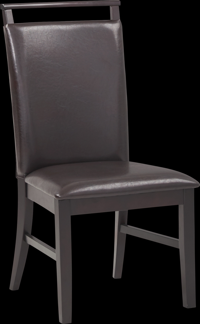 Fanmoore Espresso 5 Pc Dining Set with Brown Chairs - Thumbnail - Image 3