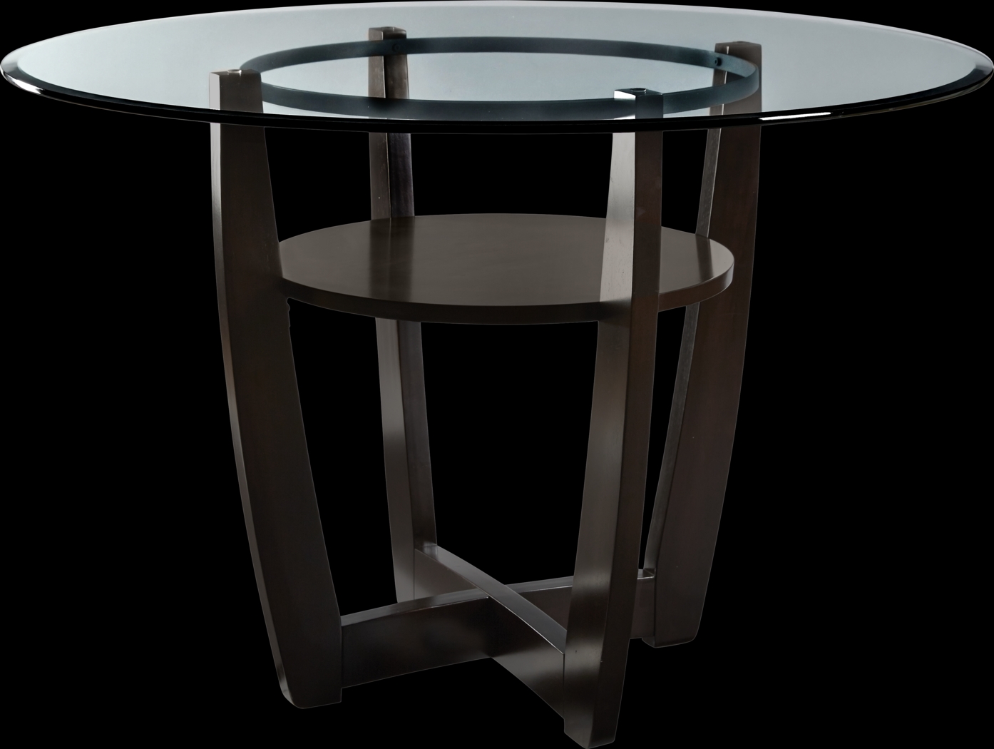Ciara Espresso 54 in. Round Counter Height Dining Table - Thumbnail - Image 1