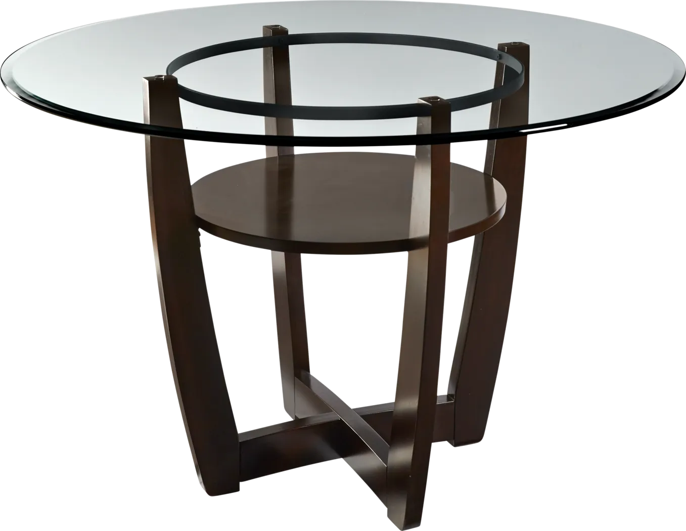 Ciara Espresso 54 in. Round Counter Height Dining Table - Thumbnail - Image 2