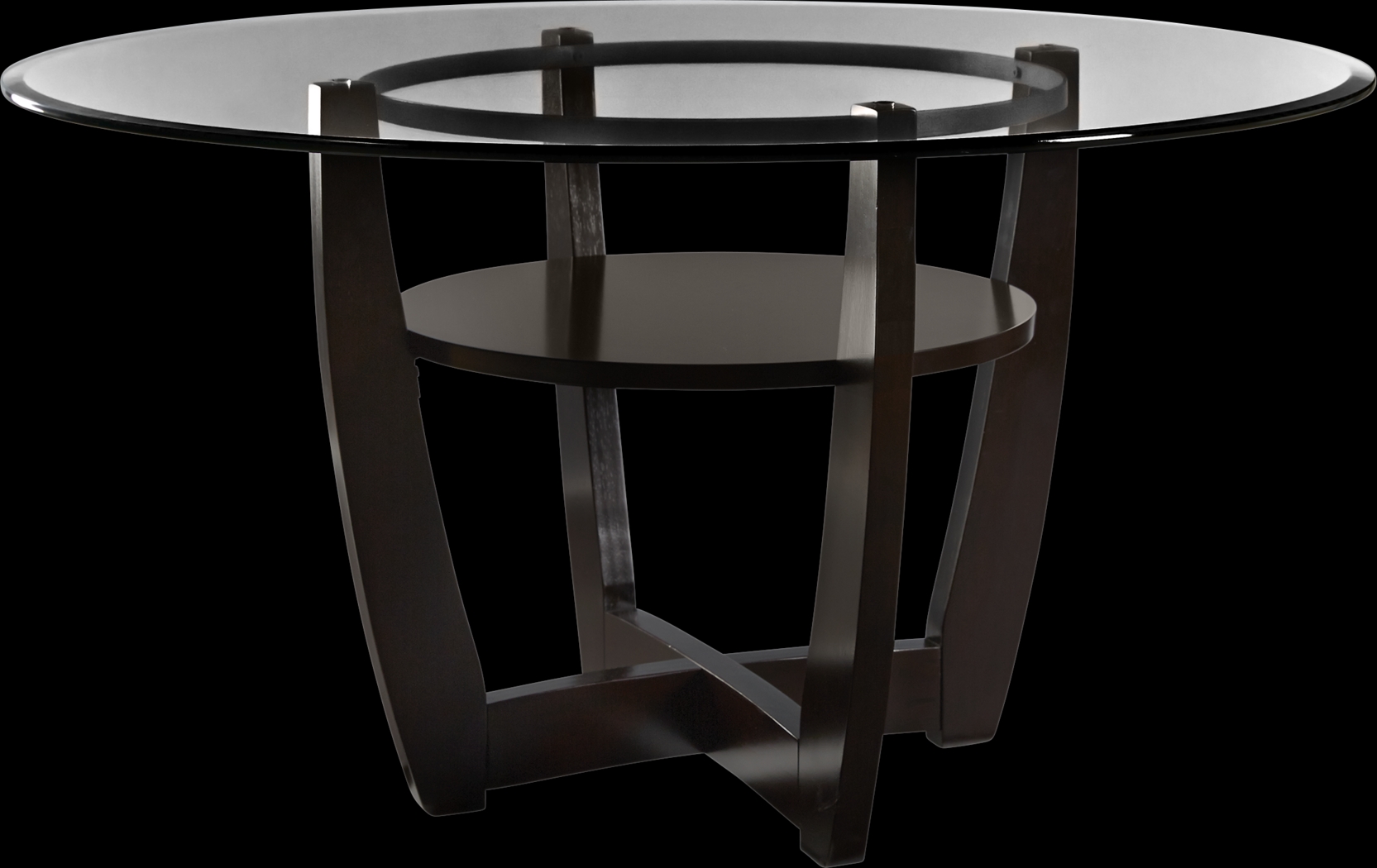 Ciara Espresso 54 in. Round Dining Table - Thumbnail - Image 1