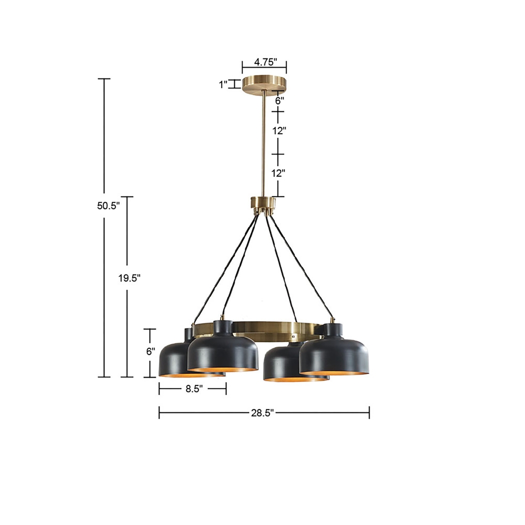 Cicotte Park Black Chandelier - Thumbnail - Image 3