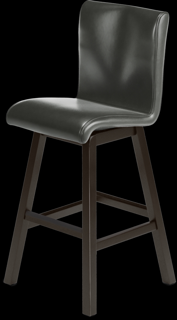 Cider Creek Chocolate 4 Pc Bar Height Dining Room With Gray Stools - Thumbnail - Image 5