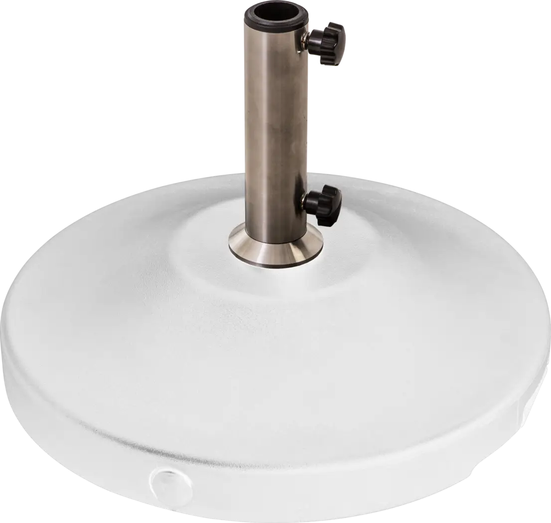 Cien White 120 lb. Free Standing Umbrella Base With Wheel - Thumbnail - Image 1