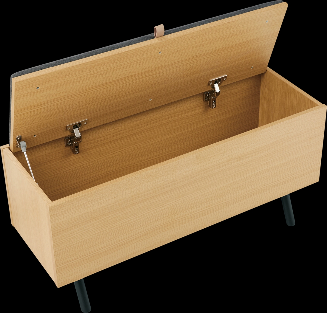 Cindebran Brown Storage Bench - Thumbnail - Image 6