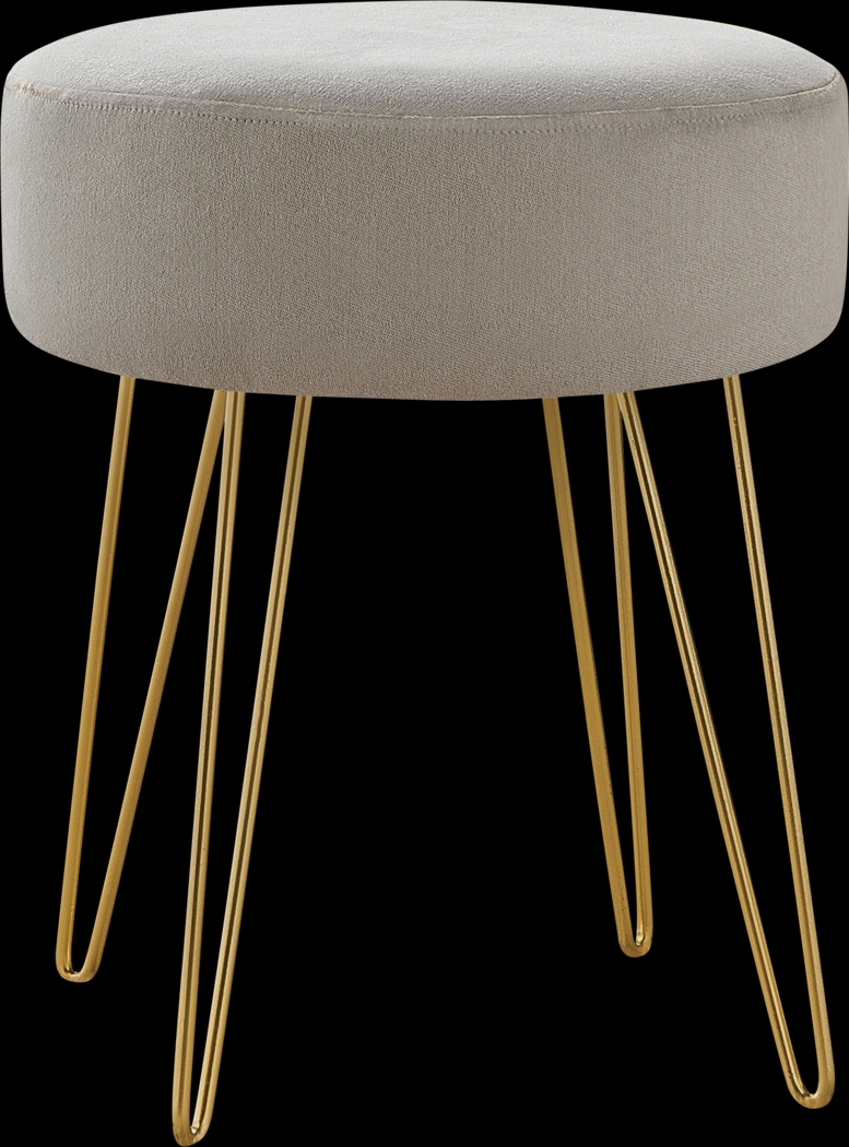 Cinderlane Beige Ottoman - Thumbnail - Image 1