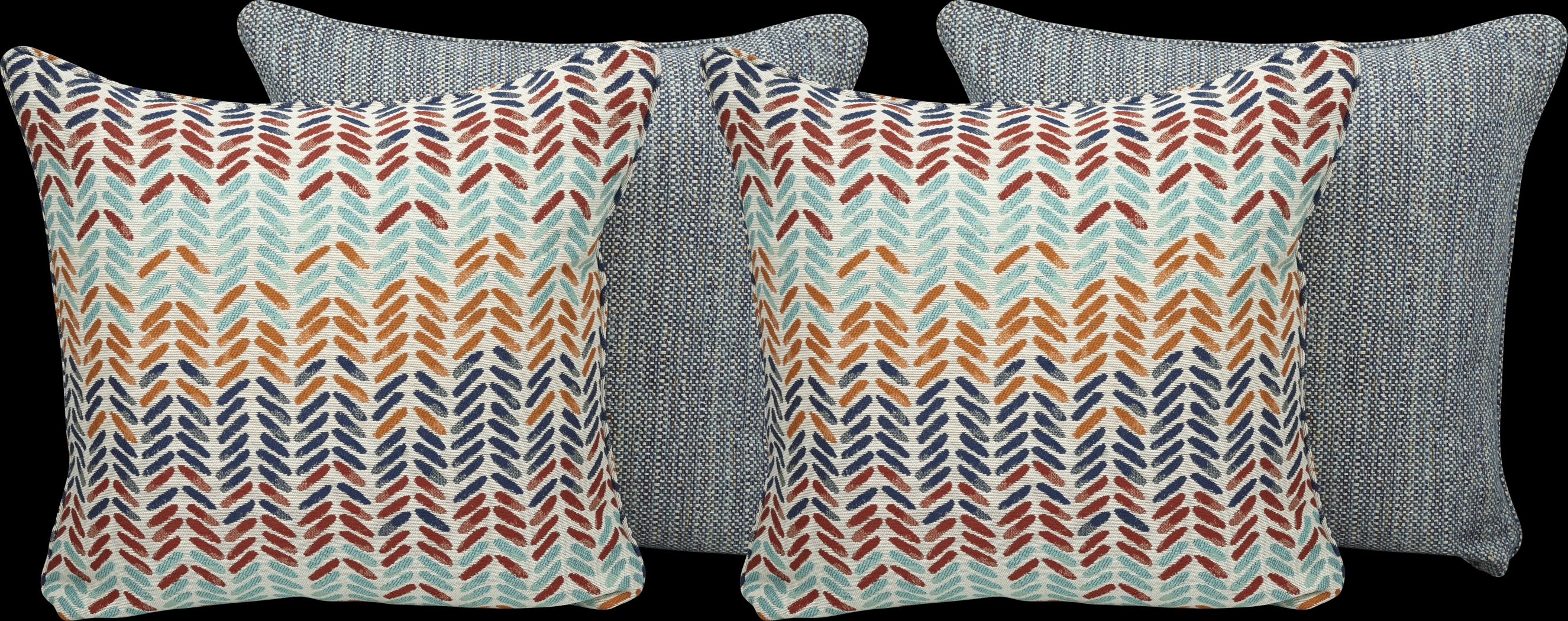 Abba Zabba Blue 4 Pc Pillow Package - Thumbnail - Image 1