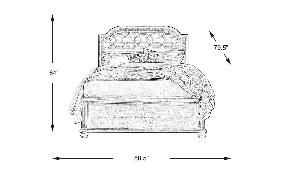 Dimension Image. Please refer to the Dimension Tab on this page for dimension details.