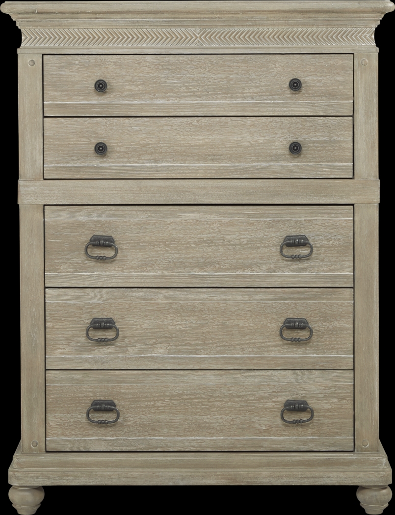 Cindy Crawford Home Abbington Gray Chest - Thumbnail - Image 1