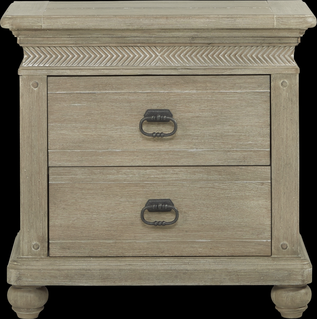 Cindy Crawford Home Abbington Gray 7 Pc King Panel Bedroom - Thumbnail - Image 8