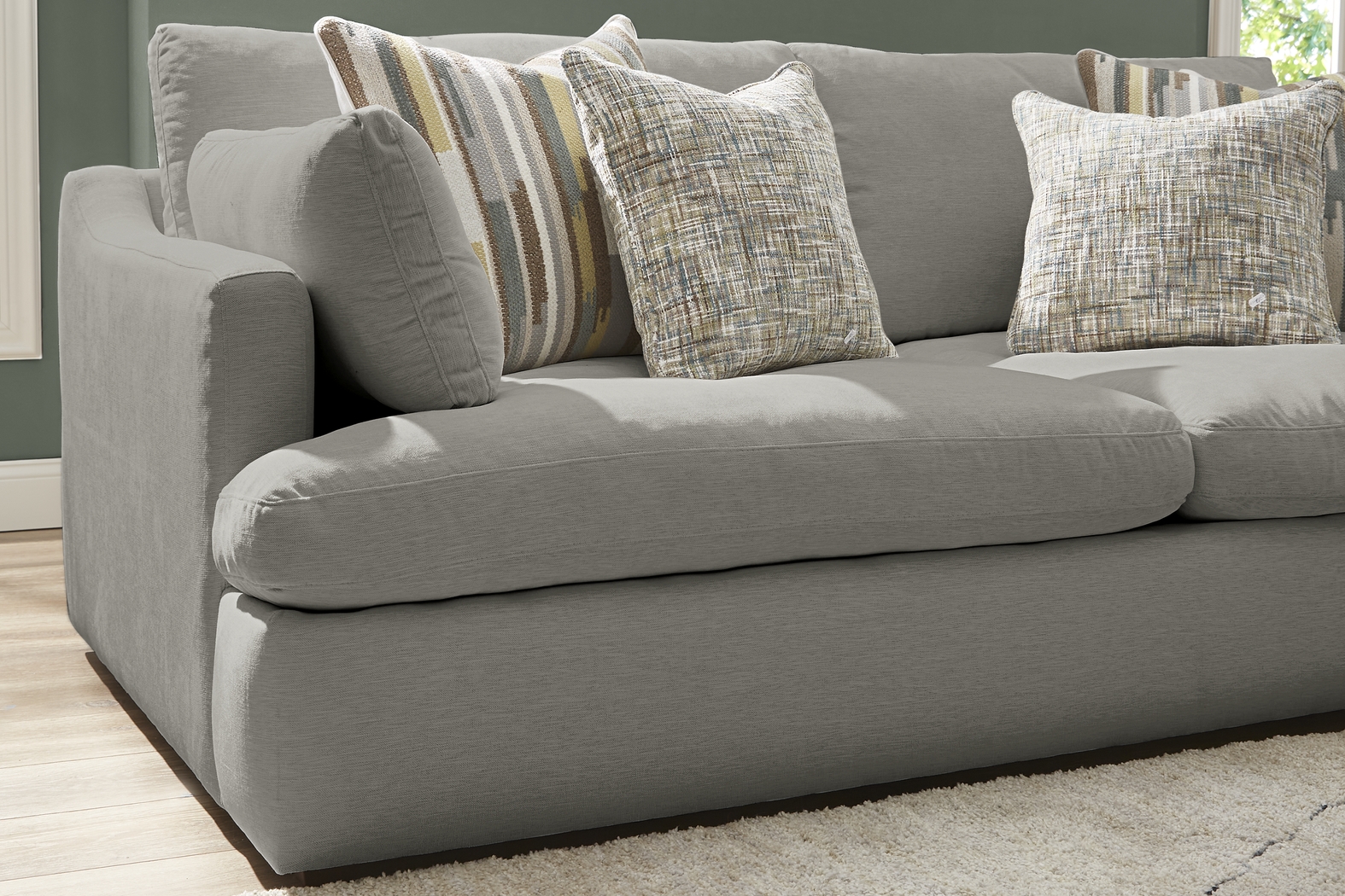 Aldon Park Gray 3 Pc Sectional - Thumbnail - Image 4