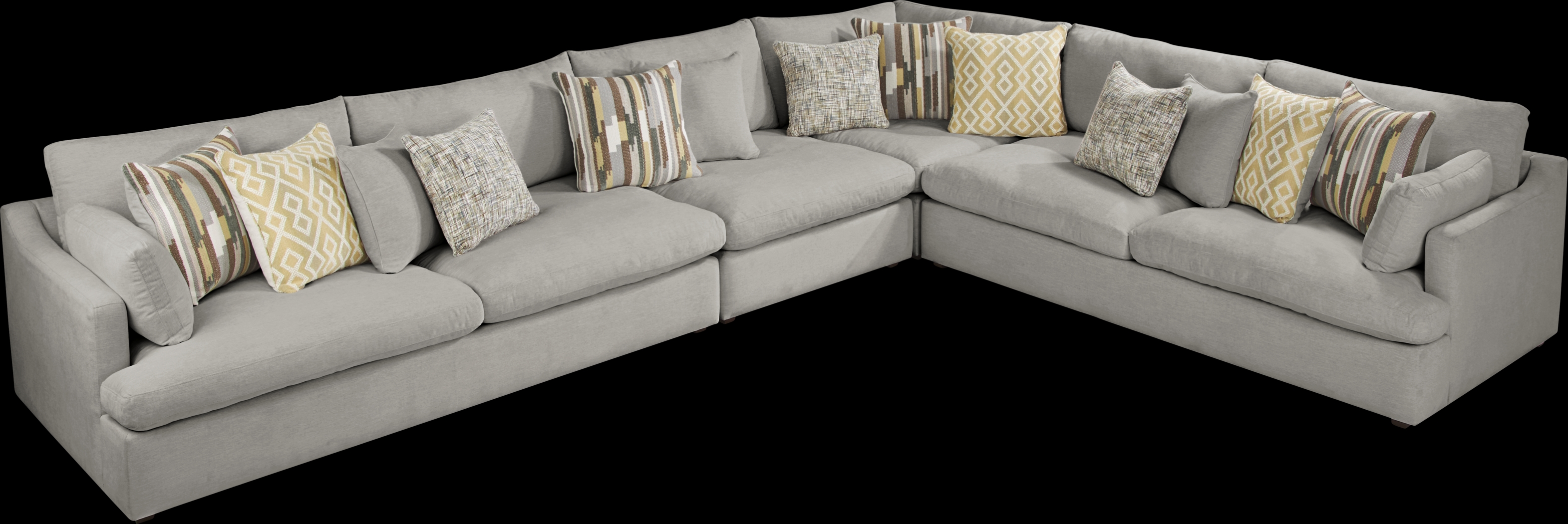 Aldon Park Gray 4 Pc Sectional - Thumbnail - Image 3