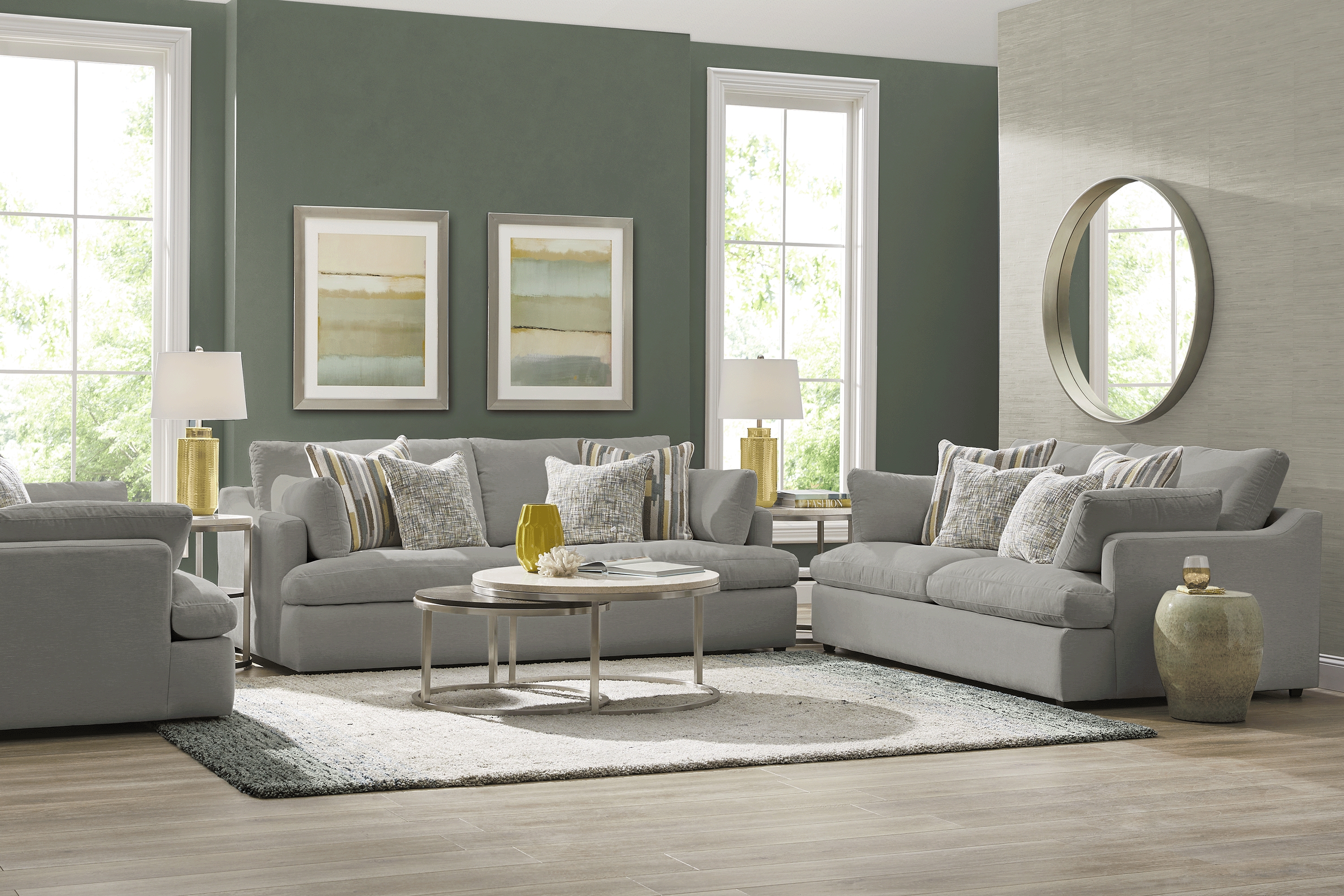 Aldon Park Gray 5 Pc Living Room - Thumbnail - Image 1