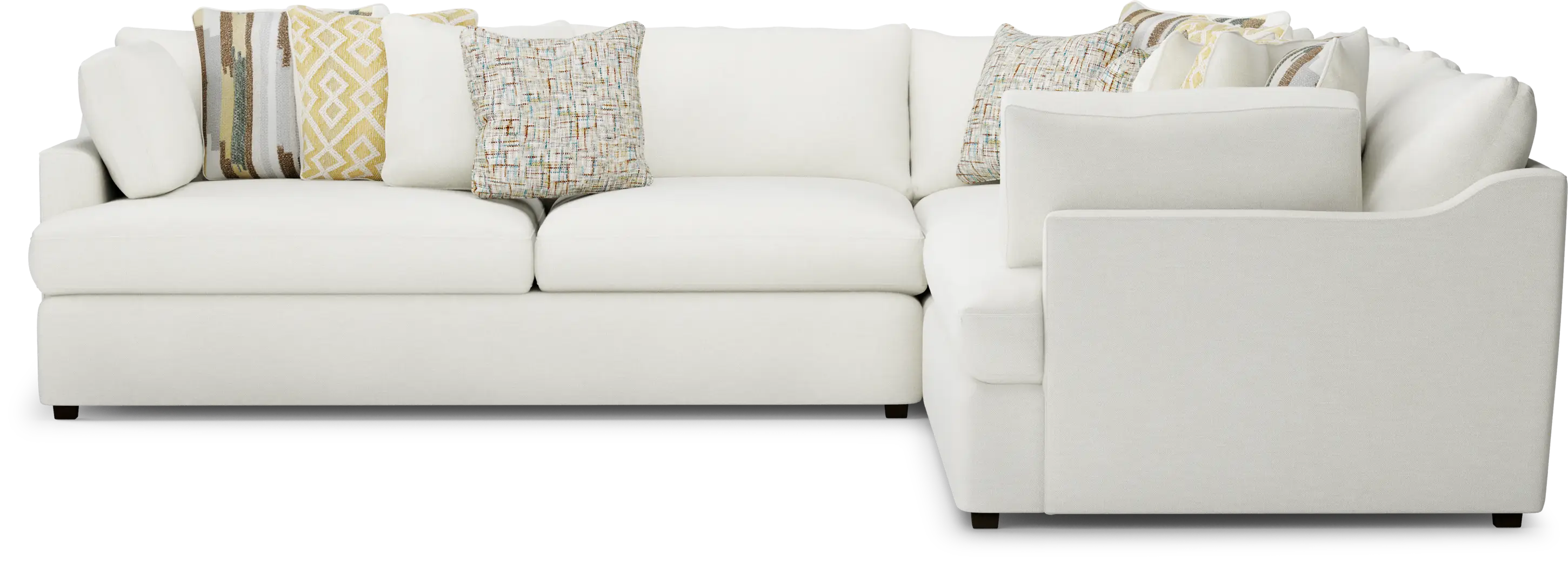 Aldon Park White 3 Pc Sectional - Thumbnail - Image 3