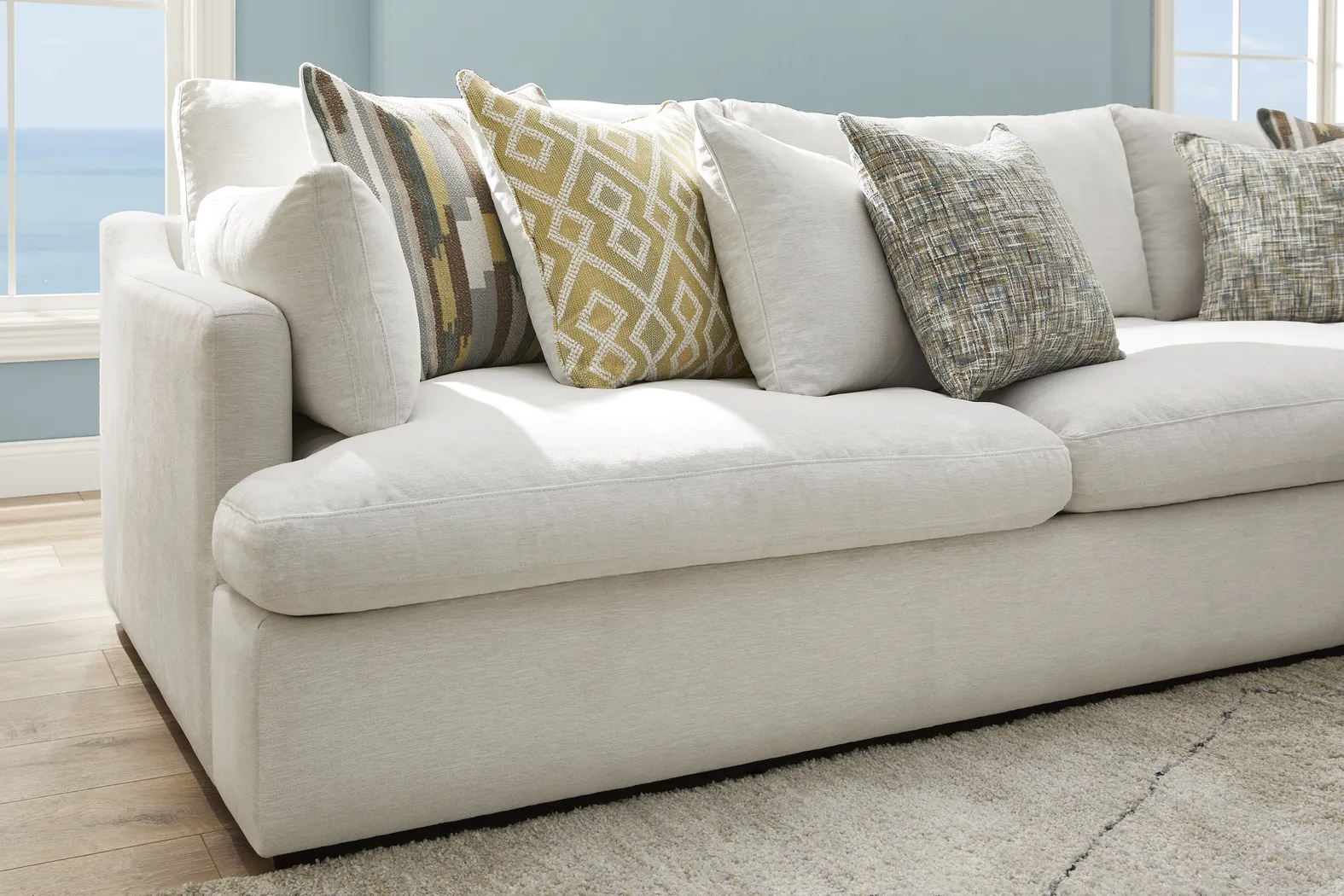 Aldon Park White 3 Pc Sectional - Thumbnail - Image 4