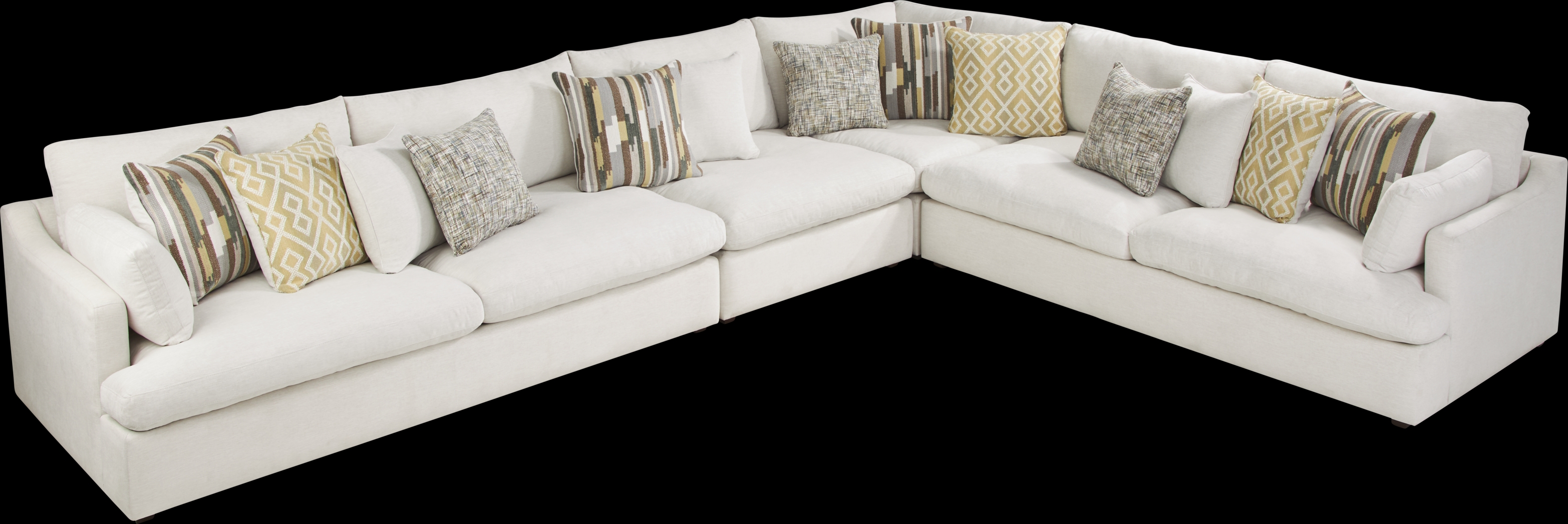Aldon Park White 4 Pc Sectional - Thumbnail - Image 3