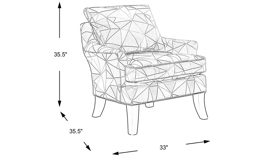 Dimension Image. Please refer to the Dimension Tab on this page for dimension details.