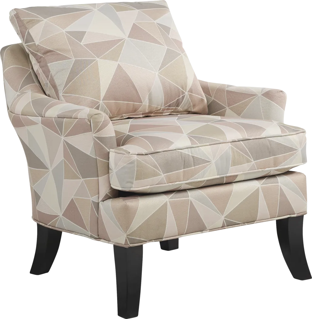 Cindy Crawford Home Aldyn Beige Accent Chair - Thumbnail - Image 1