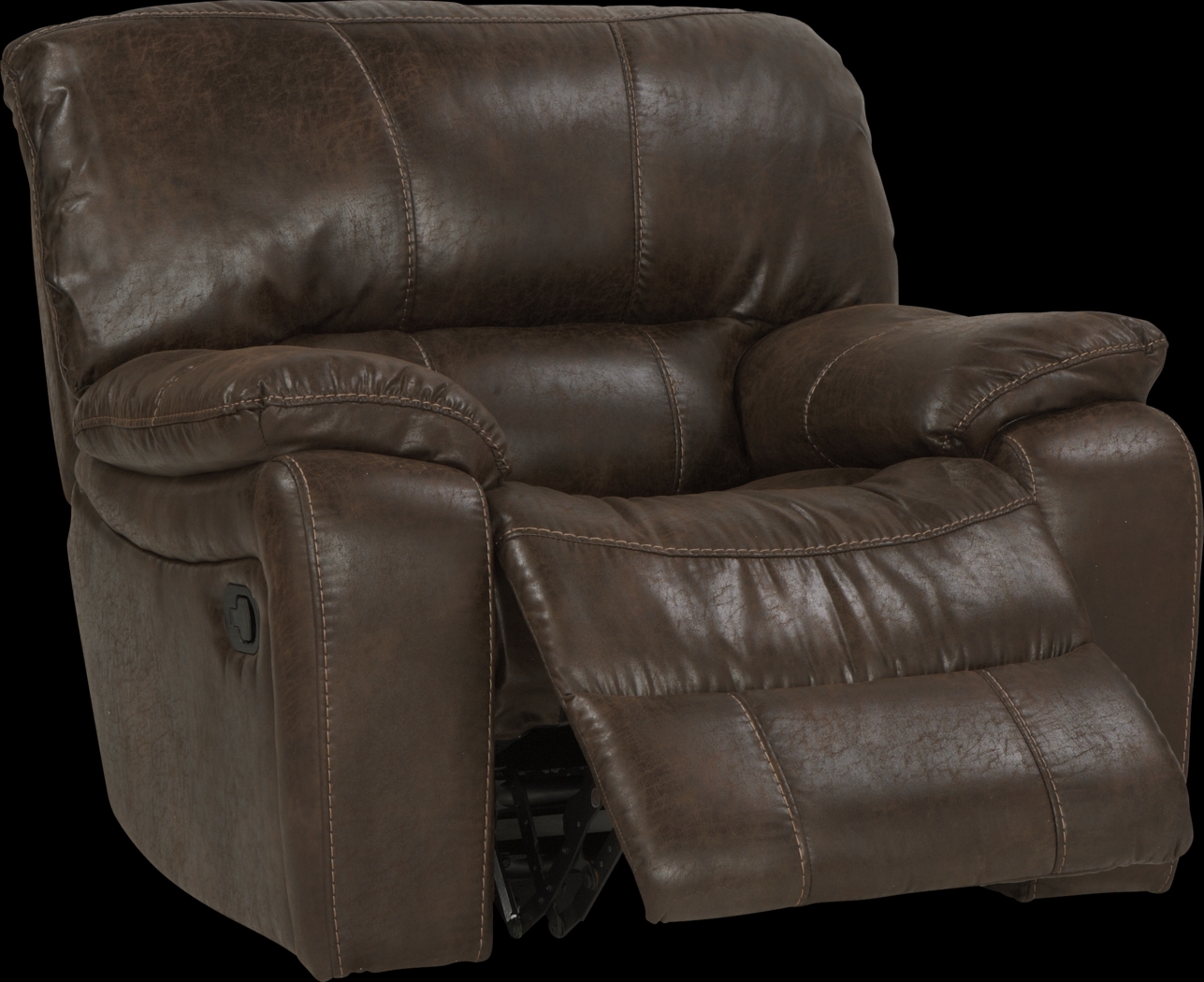 Cindy Crawford Home Alpen Ridge Brown Glider Recliner - Thumbnail - Image 3