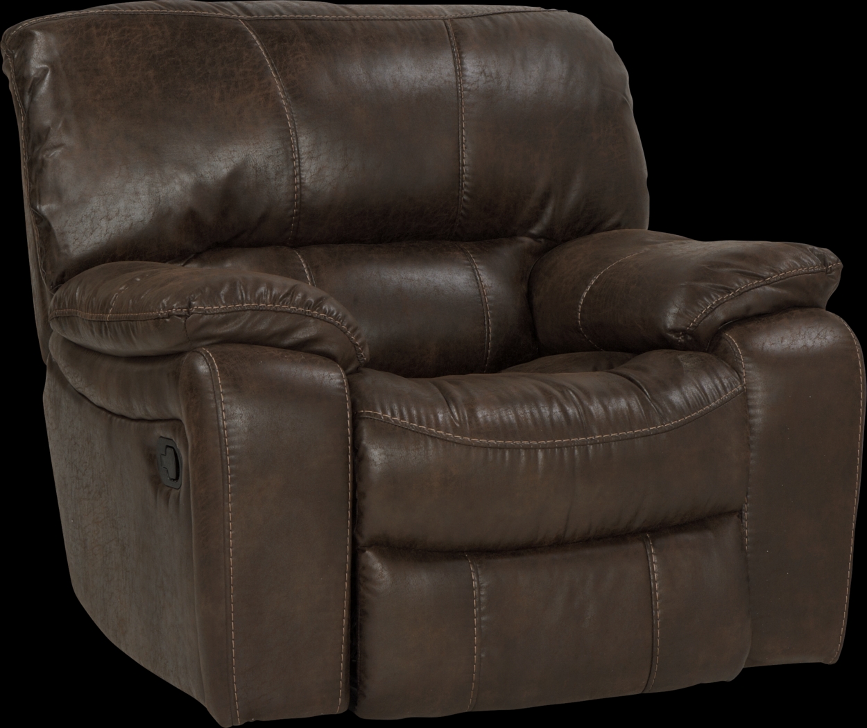 Cindy Crawford Home Alpen Ridge Brown Glider Recliner - Thumbnail - Image 1