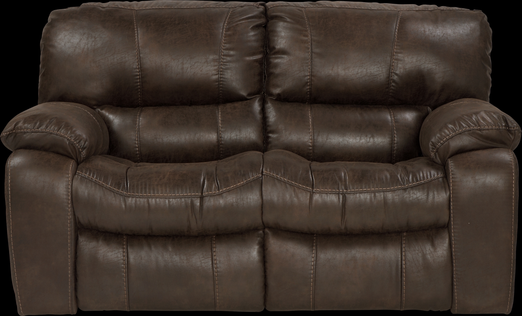 Cindy Crawford Home Alpen Ridge Brown Loveseat - Thumbnail - Image 1