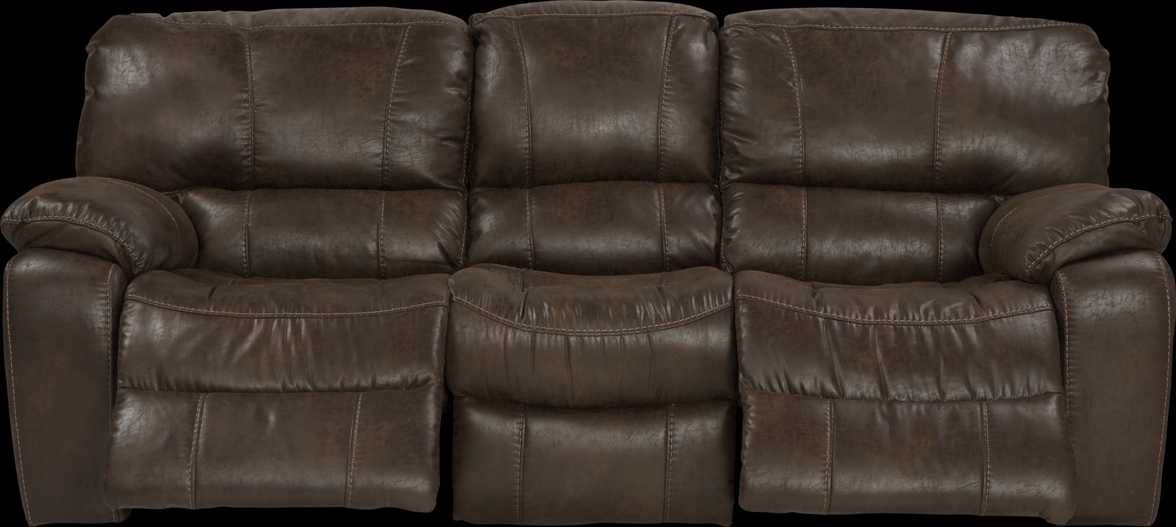 Cindy Crawford Home Alpen Ridge Brown Power Reclining Sofa - Thumbnail - Image 2