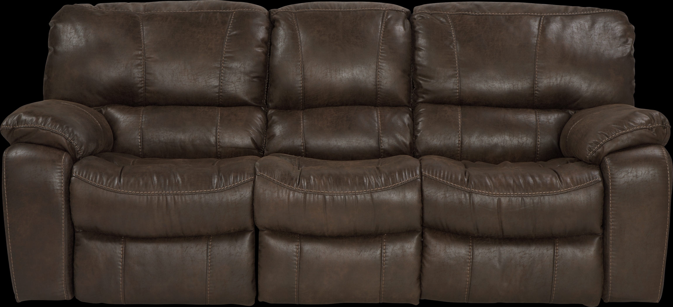 Cindy Crawford Home Alpen Ridge Brown Power Reclining Sofa - Thumbnail - Image 1