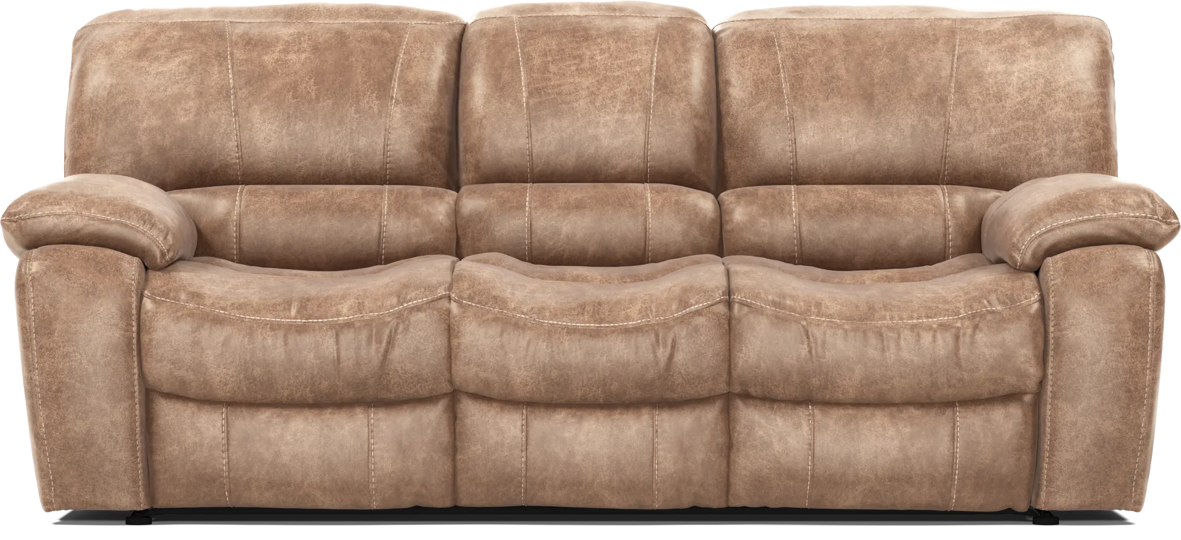 Cindy Crawford Home Alpen Ridge Tan 3 Pc Living Room with Reclining Sofa - Thumbnail - Image 2
