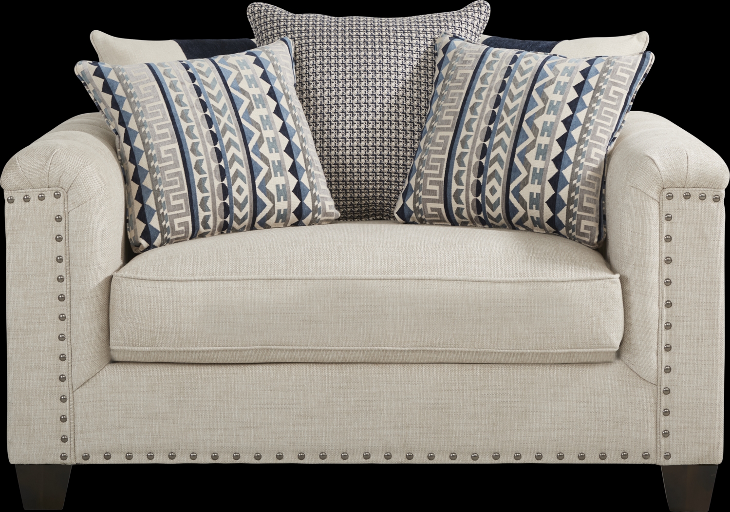 Cindy Crawford Home Asher Place Beige 7 Pc Living Room with Sleeper Sofa - Thumbnail - Image 5