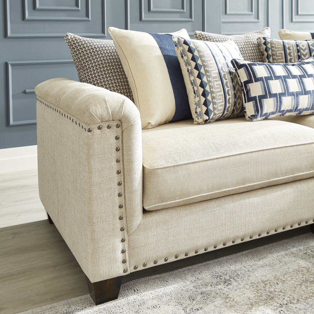 Cindy Crawford Home Asher Place Beige 5 Pc Living Room - Thumbnail - Image 3