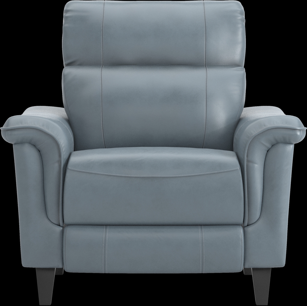 Cindy Crawford Home Avezzano Blue 3 Pc Leather Living Room with Dual Power Reclining Sofa - Thumbnail - Image 15