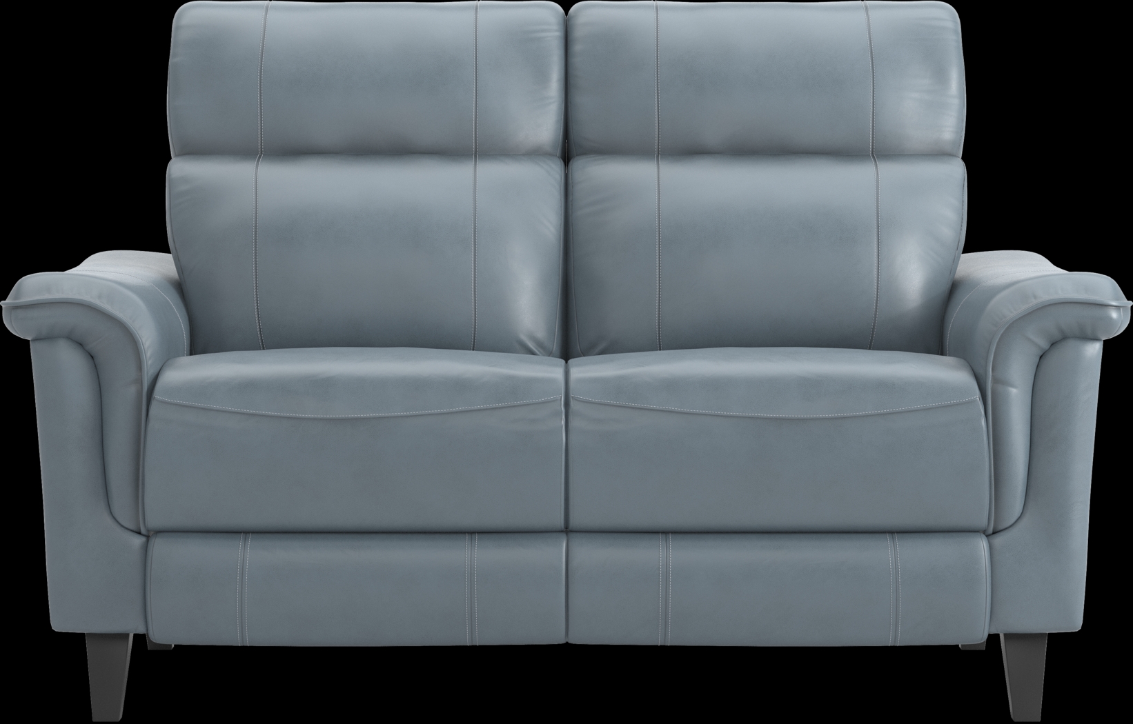 Avezzano Blue Leather 2 Pc Dual Power Reclining Living Room - Thumbnail - Image 11