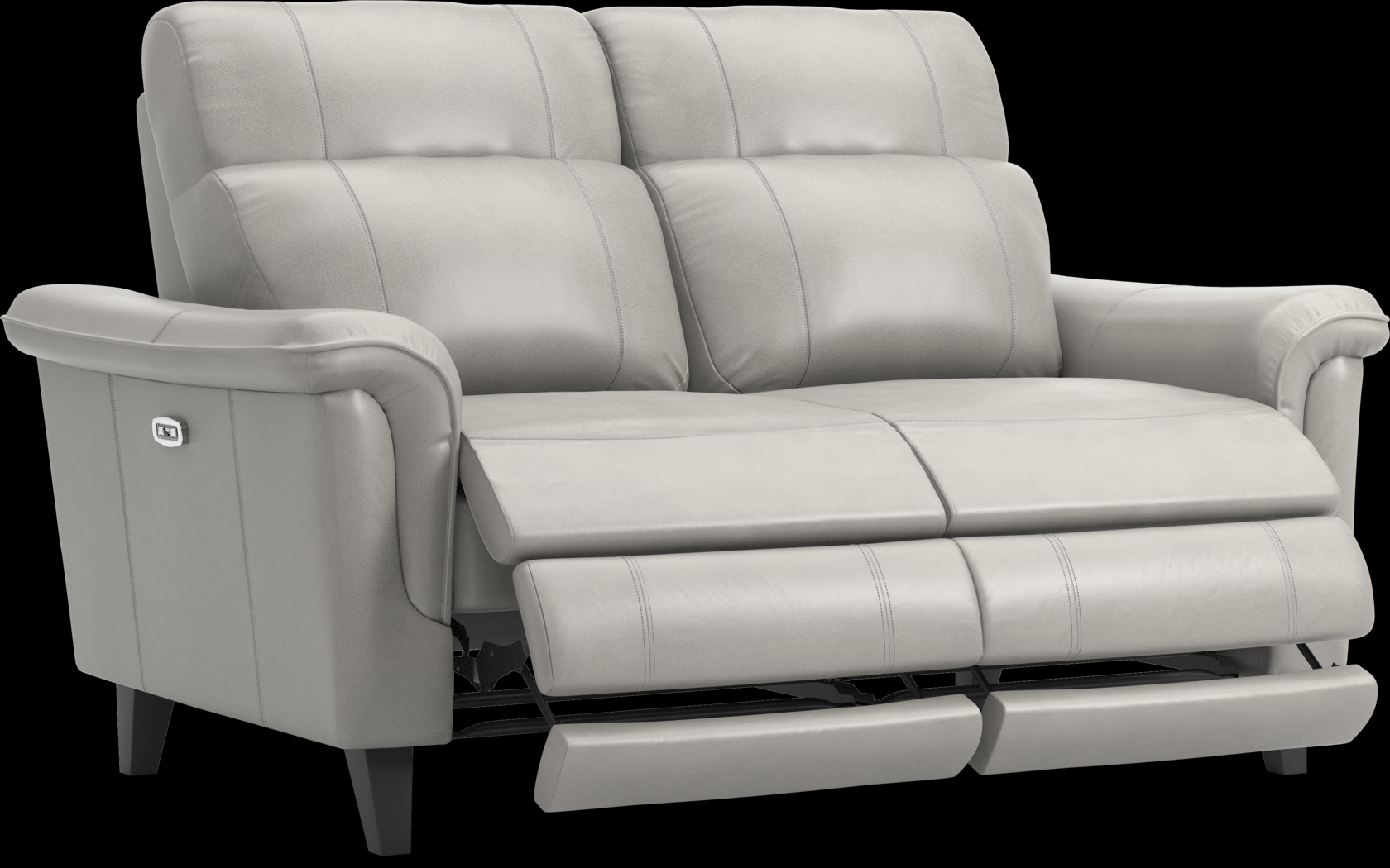 Avezzano Stone Leather 5 Pc Dual Power Reclining Living Room - Thumbnail - Image 11