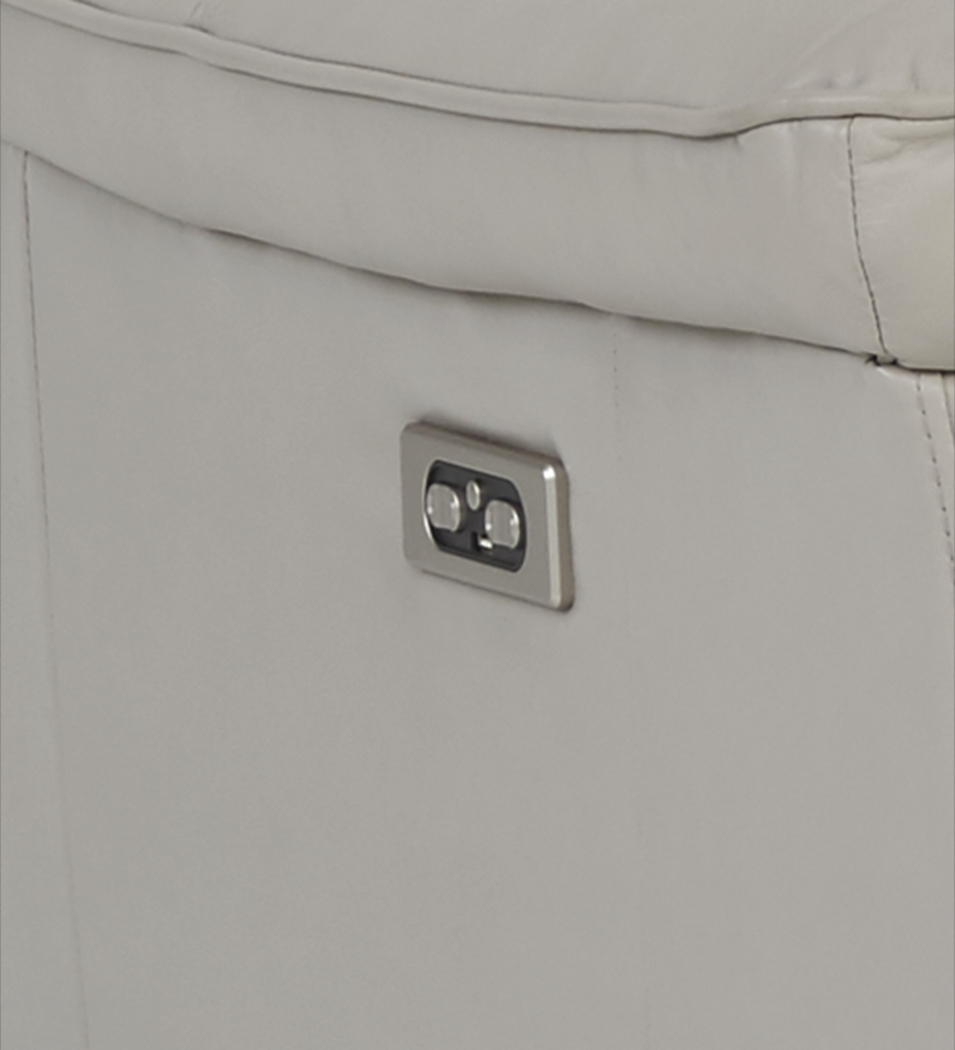 Avezzano Stone Leather 5 Pc Dual Power Reclining Living Room - Thumbnail - Image 6