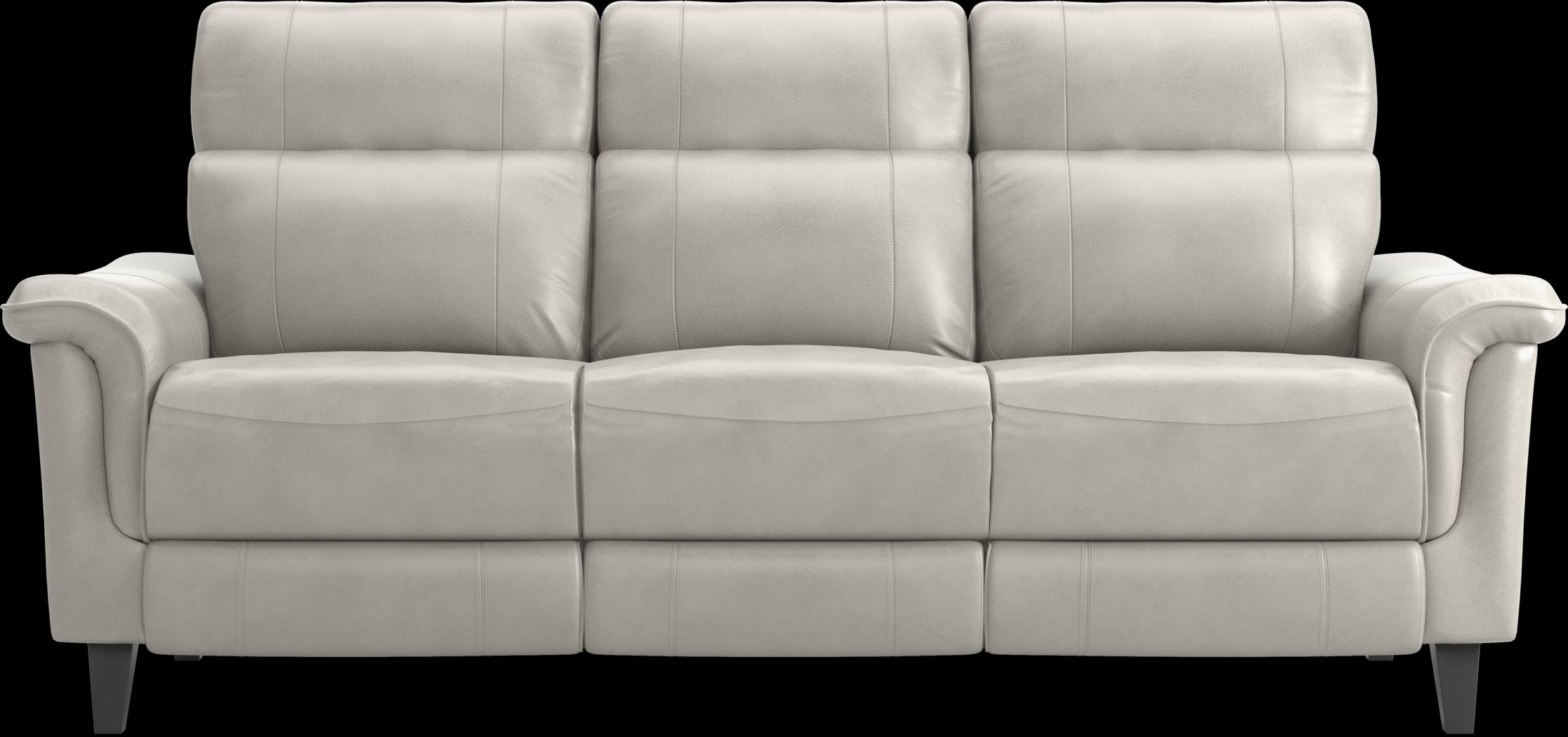 Avezzano Stone Dual Power Reclining Leather Sofa - Thumbnail - Image 4