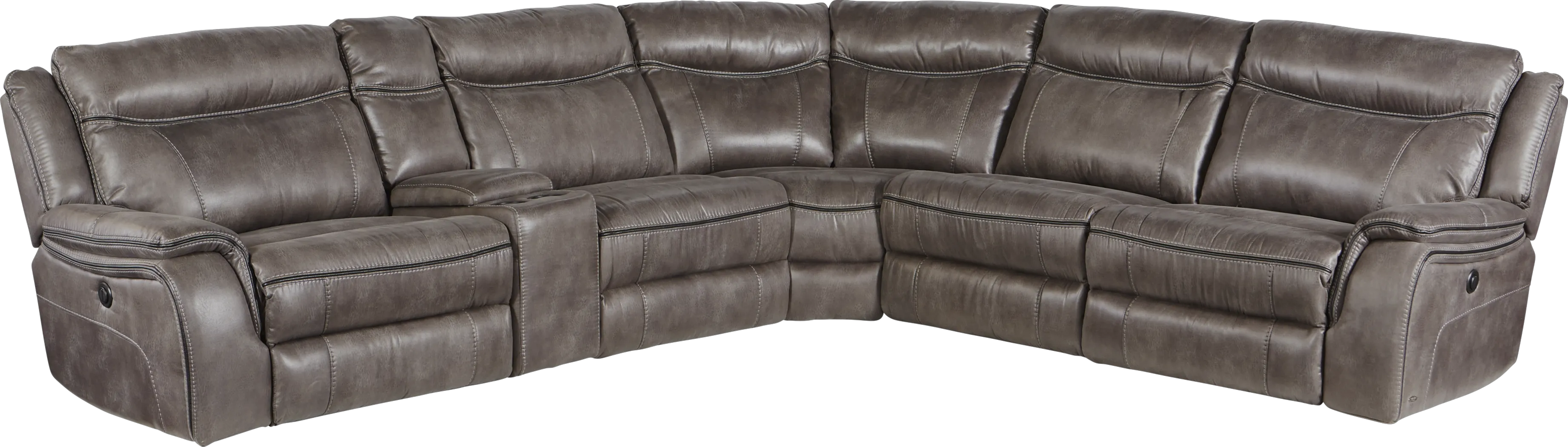 Cindy Crawford Home Barton Springs Gray 6 Pc Sectional - Thumbnail - Image 1