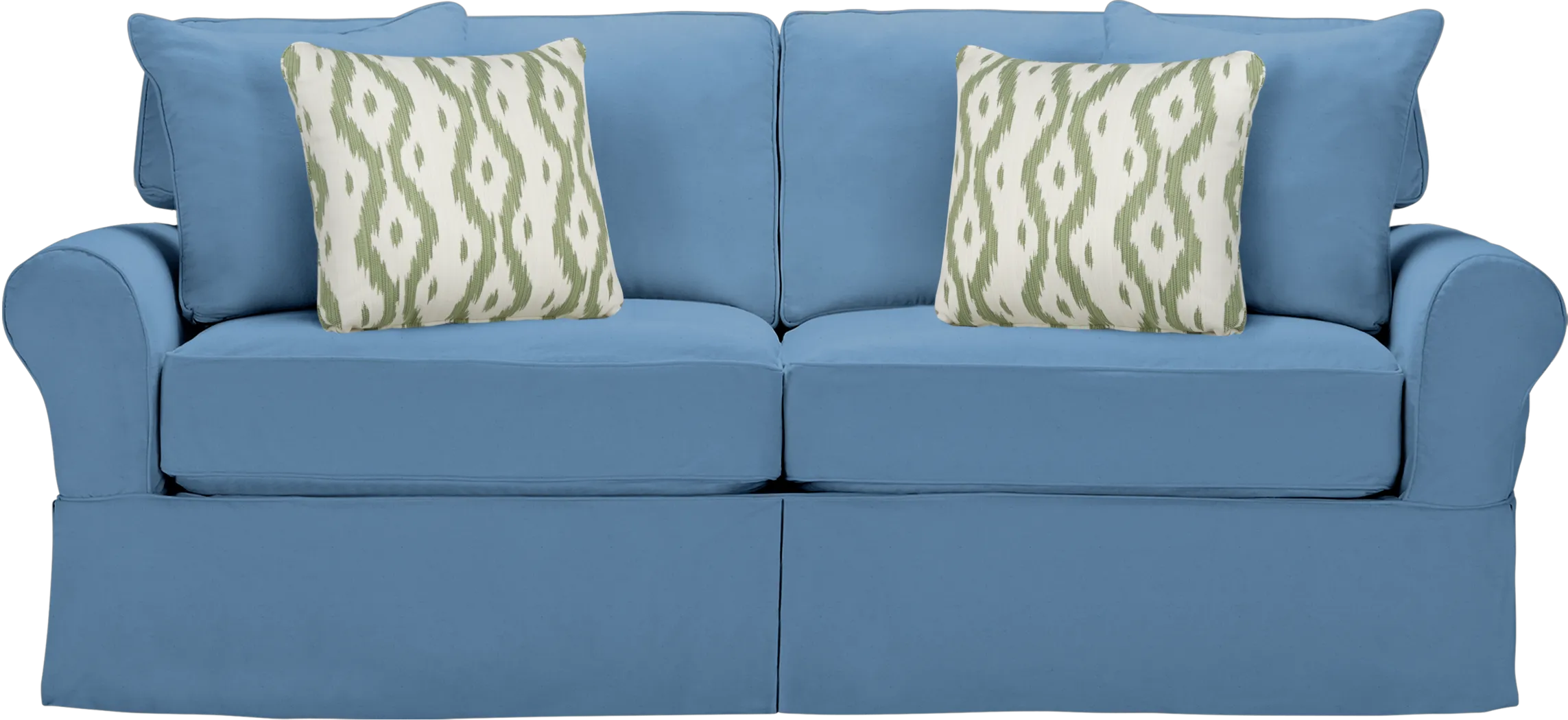 Cindy Crawford Home Beachside Blue Sofa - Thumbnail - Image 1