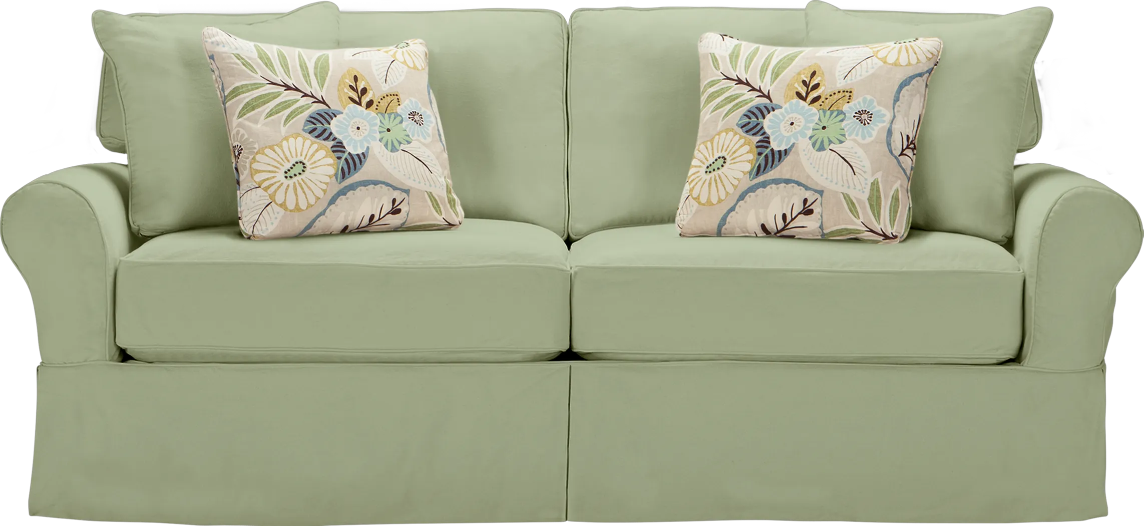 Cindy Crawford Home Beachside Green Sofa - Thumbnail - Image 1