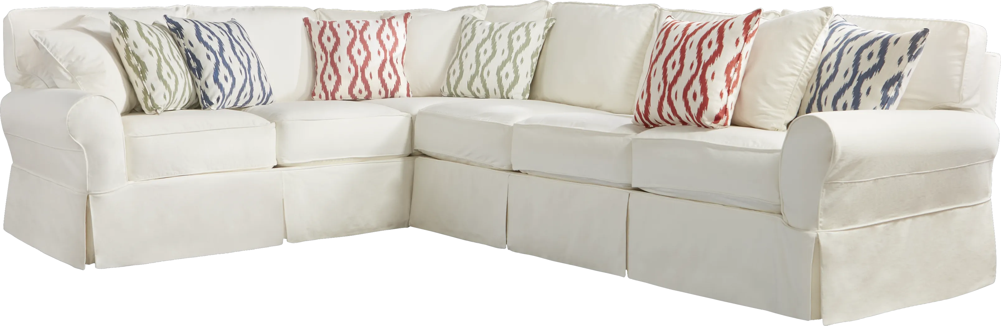 Cindy Crawford Home Beachside II Natural 2 Pc Sectional - Thumbnail - Image 1